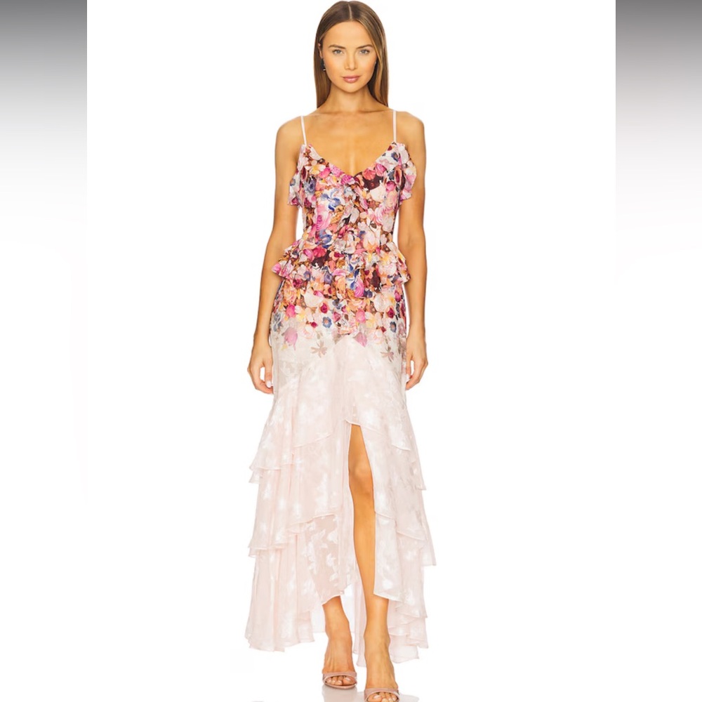 Elliatt Perla Floral Tiered Maxi Dress